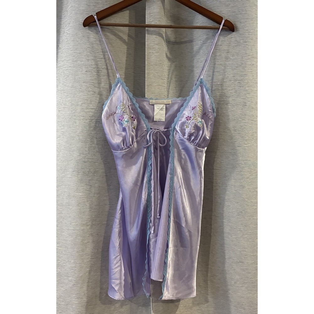 Vintage 90s California Dynasty Y2k Babydoll Floral Slip Dress Coquette